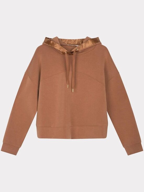 ESQUALO Tops - Esqualo Copper Brown Hoodie Size Small